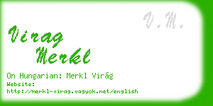 virag merkl business card