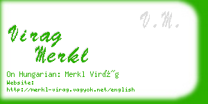 virag merkl business card